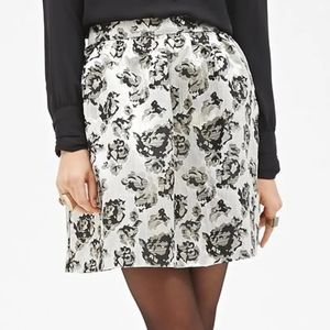 Forever 21 Metallic A-line Skirt US Size S